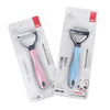 Dog Comb, Stainless Steel, Double-Sided, Pink, 17cm