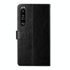 For Sony Xperia 1 III Y Stitching Horizontal Flip Leather Phone Case with Holder & Card Slots & Wallet & Photo Frame(Black)