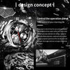 OCHSTIN 6123B Multifunctional Quartz Waterproof Luminous Steel Strap Men Watch(Silver White)