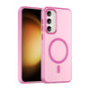 For Samsung Galaxy S23+ 5G MagSafe Frosted Translucent TPU + PC Full Coverage Phone Case(Pink)