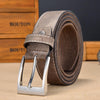 100cm Canvas Splicing Men Casual Belt Versatile Student Belt(Coffee)