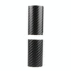 5 Sets Car Threshold Carbon Fiber Sticker Car Door Scratch Strip Anti-Kick Film Protective Pad Threshold Strip, Colour: 4 PCS / Set 4D Black
