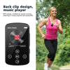 MP3 Bluetooth Music Player HIFI Sports Clip Touch Screen MP4, Memory: 8GB(Black)