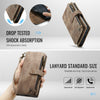 For Samsung Galaxy A36 CaseMe C30 Card Slots Zipper Wallet Leather Phone Case(Brown)