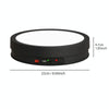 22cm Colorful LED Light Electric Rotating Display Stand Turntable, Style:Battery Charging(Black)