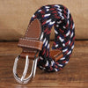 Narrow Version Elastic Canvas Weave Waistband, Length:95 x 2.5cm(C16 Black+Red)