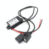 Car Motorcycle Dual USB Car Charger DC 12V To 5V 3A Power Adapter with for Car GPS Tracker DVR, Length: 1m