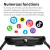 AK58 1.96 inch Screen Bluetooth Smart Watch, Steel Band, Support Health Monitoring & 100+ Sports Modes(Black)