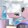 For Samsung Galaxy S25 Ultra 5G TPU + PC Shockproof Protective Phone Case(Pink + Grey Green)