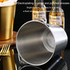 1800ml 304 Stainless Steel Handheld Ice Bucket Bar Beer Chill Bucket Chips Milk Tea Snacks Barrel(Gold)