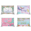 120 x 80cm Mermaid Happy Birthday Photography Background Cloth(12101996)