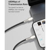 Baseus CATLJK-A06 Cafule Series 20W Type-C / USB-C to 8 Pin PD Metal Charging Data Cable, Length:1m(Dark Green)