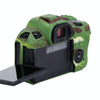 For Canon EOS R6 Litchi Texure Soft Silicone Case(Camouflage)
