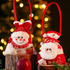 Christmas Knitted Handheld Gift Bag Children Cartoon Candy Bag(Snowman)