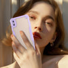 For iPhone XS Max Armor Glaze PC Hybrid TPU Phone Case(Purple)