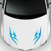 2 PCS/Set D-925 Flame Pattern Car Modified Decorative Sticker(Blue)