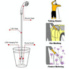 KE-801 Outdoor Electric Shower Camping Rechargeable Portable Shower Head