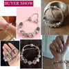 Women Fashion Simple Panjia Opal Crystal Alloy Bracelet, Length:18cm(Silver)