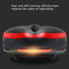 Reflective Seat Bicycle Seat Bicycle Saddle Seat(Black Red)
