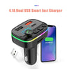 P4-QC3.0 Car MP3 Bluetooth Hands-free Player Car FM Transmitter