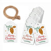 100pcs / Pack Christmas Kraft Paper Tag Gift Wrap Card Set(L-30)