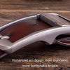 105cm Men Leather Pin Buckle Belt Retro Lacquered CowhideWaist Band(ZK-032 Black)