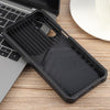 For Samsung Galaxy A16 5G / 4G Camera Shield Card Slot PC Hybrid TPU Phone Case(Black)
