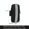 Outdoor Sports Running Mobile Phone Arm Bag Fitness Wrist Bag(Black)