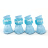 Silicone Dog Boots, Blue, M (4 PCS) - Waterproof Paw Protection