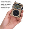 HanRongda HRD-701 Portable Full Band Radio Subwoofer Bluetooth TF Card Digital Display Radio(Yellow)
