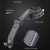ES33 Car Mobile Phone Holder Bracket Carbon Fiber 360 Degree Rotation Suction Cup Mount(Red)