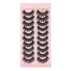10pairs /Box Russian Strip Lashes 7D Imitation Mink Volume Fluffy Natural False Eyelashes 7D-16