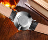 CAGARNY 6812 Round Dial Alloy Silver Case Fashion Men Watch Quartz Watches with PU Leather Band