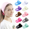 2pcs Sports Yoga Double-layer Confinement Headscarf Sweat-absorbing Anti-slip Headband(Brown)