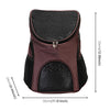 Foldable Pet Carrier Backpack, Breathable Nylon, Coffee, Small Pets