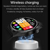 HDT 3 Max 1.6 inch Silicone Band IP67 Waterproof Smart Watch Support Bluetooth Call / NFC(Silver)