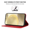 For Samsung Galaxy S24 5G Magnetic Closure Leather Phone Case(Red)