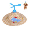 Pet Dragonfly Straw Hat | Cat & Dog Costume Accessory (S)