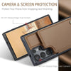 For Samsung Galaxy S25 Ultra 5G CaseMe C22 Card Slots Holder RFID Anti-theft Phone Case(Brown)