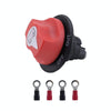 Yacht RV 12V 50A Battery DC Switch with 4pcs Terminals(Black)
