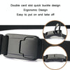 Men Casual Fashion Stretch Woven Quick Buckle Belt, Length: 125cm(Dark gray)