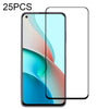 For Xiaomi Redmi Note 9 5G 25 PCS Full Glue Full Screen Tempered Glass Film