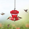 Hanging Wild Bird Feeder - Red - Detachable & Easy Clean