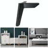 LH-FJ0039 Metal Furniture Support Legs, Height: 12cm(Matte Black)