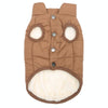 XL Coffee Dog Vest, Winter Coat, 100% Cotton