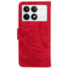 For Redmi K70 / K70 Pro Tiger Embossing Pattern Flip Leather Phone Case(Red)