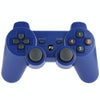 Double Shock III Wireless Controller, Manette Sans Fil Double Shock III for Sony PS3, Has Vibration Action(with logo)(Blue)