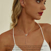 S925 Sterling Silver Platinum-plated Wing Feather Clavicle Necklace(BSN395)