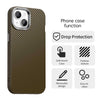 For iPhone 15 Plus Carbon Fiber Series IMD Phone Case(Brown)