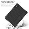 For Lenovo Tab M10 TB-X505X/F Honeycomb Design EVA + PC Material Four Corner Anti Falling Flat Protective Shell with Strap(Black+Black)